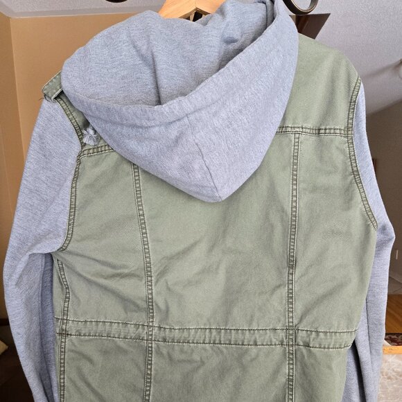 Brooklyn Calling N.Y.C. Men’s Jacket - Size M - Khaki & Grey - Mixed Fabric - Picture 8 of 9